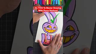 Master Posca Markers With THIS Art Tip 😍 Beginners art shorts [upl. by Rovaert493]