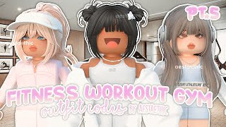 BROOKHAVEN RP FITNESS GYM YOGA WORKOUT OUTFIT PT1 BERRY AVENUE CODES BLOXBURG CODES roblox [upl. by Gonta96]