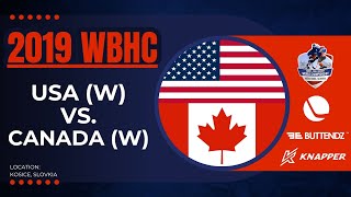 2019 WBHC Day 6 USA vs Canada Women Group W1 [upl. by Pollux]