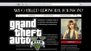 GTA 5 Who Killed Leonora Johnson Easter Egg Website [upl. by Zetram563]