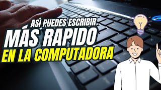 EN MENOS DE 90 SEGUNDOS te enseñaré un poderoso hack para escribir más rápido en la computadora [upl. by Dranoc254]