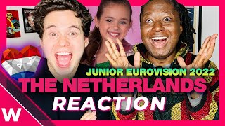 Luna quotLa Festaquot Reaction  The Netherlands Junior Eurovision 2022 🇳🇱 [upl. by Caras725]