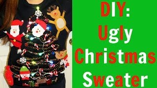 DIY ugly Christmas sweater 🎄 [upl. by Roskes]