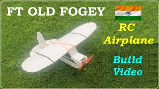 Remote Control Airplane  Homemade using Thermocol amp Depron sheet  FT Old Fogey 3 channel RC Plane [upl. by Seabrook]