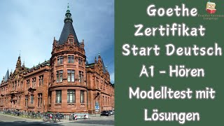 GoetheZertifikat A1 Hören Test Paper mit Antworten  Start Deutsch1  German Exam 2024 [upl. by Adnyc]