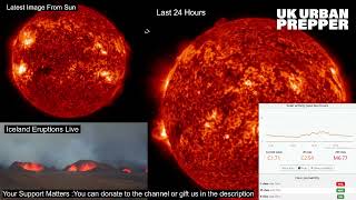 Live Solar Monitoring amp ICELAND Eruption Monitoring [upl. by Ellierim866]