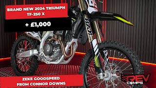 Zeke Goodspeed WON THE BRAND NEW 2024 TRIUMPH TF 250 X [upl. by Kciredec]