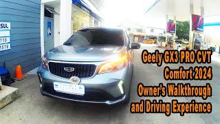 Geely GX3 PRO CVT Comfort 2024 Owners Walkthrough VLOGE354 [upl. by Naened]