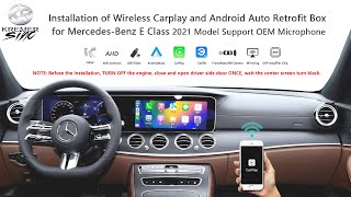 kSmart auto Upgraded Full Screen Wireless CarplayampAA for MercedesBenz E Class 2021 Model MBUX NTG60 [upl. by Peck]