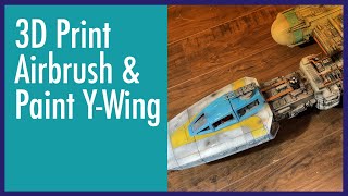 3D printed and painted YWing [upl. by Boehmer]