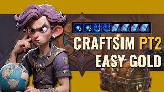 CRAFTING ADDON CRAFTSIM GUIDE PT2 WoW TWW [upl. by Hnilym]