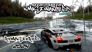 Need For Speed Most wanted REMASTERED  Best Graphics Mod 2024  Lamborghini Gallardo Gameplay [upl. by Salbu]