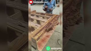 New teak wood carving design youtube youtubeshorts teakfurniture furniture carving video [upl. by Gabi]