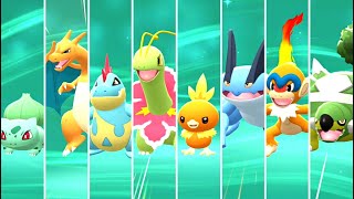 Pokémon Brilliant Diamond amp Shining Pearl  All Starters Evolutions HQ [upl. by Epps982]