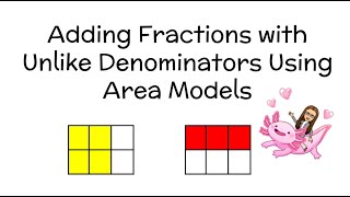 Adding and Subtracting Fractions Using an Area Model [upl. by Bradman]