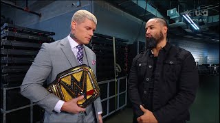 Jimmy Uso confronts Cody Rhodes  WWE SmackDown 10112024 [upl. by Caruso]