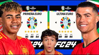 ¡JUGADORES QUE JUEGAN SU PRIMERA EURO vs JUGADORES QUE JUEGAN SU ULTIMA en FIFA [upl. by Eulalia]