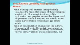 Lecture 4 Vasoactive peptide [upl. by Nerhe]