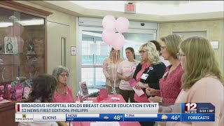 Breast cancer education event held at Broaddus Hospital [upl. by Ativak]