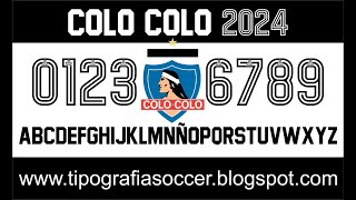 Tipografía Colo Colo 2024 FREE DOWNLOAD [upl. by Thorwald435]