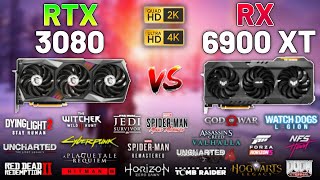 20 Games on RTX 3080 vs RX 6900 XT in 2023  1440p amp 4K [upl. by Inaffit]