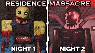 Residence Massacre Night 1 and 2  Full Walkthrough  Roblox [upl. by Mushro]