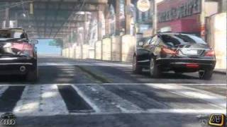 GTA 4  Audi A8 vs MercedesBenz CLS 350 2011 gerneration [upl. by Icats]