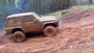 NISSAN PATROL GR Y60 37quot MOTOR 1 KZT POWER MUD HILL CLIMBING OFF ROAD [upl. by Levania]