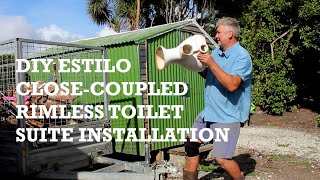 DIY Estilo CloseCoupled Rimless Toilet Suite Installation [upl. by Naziaf]