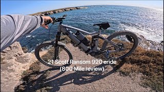 21 SCOTT RANSOM 920 eRide 800 mile review Fix IssuesFront forkSteering stemRear shockRear Hub [upl. by Nollad49]