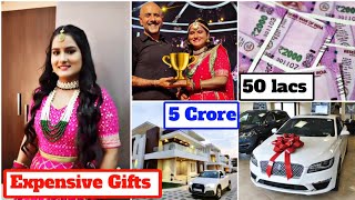 SA Re Ga Ma Pa 2022 Finalist Sanjana Bhat Expensive Gifts From Bollywood Singer amp Friends [upl. by Elah5]