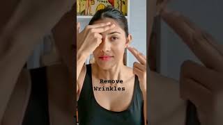 Get rid of forehead problems 👆🏼 watch full video faceyogaexercises shorts skincare [upl. by Agamemnon]