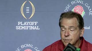 Saban speaks following loss to Michigan in Rose Bowl 2024 [upl. by Aramoj]