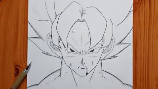 How to draw Goku step by step  Easy drawing ideas for beginners  Beginners drawing [upl. by Timmie]