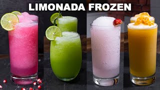 4 LIMONADAS FROZEN CON SOLO 3 INGREDIENTES  Abelca [upl. by Hcib410]