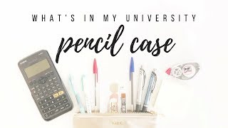 Whats in my pencil case  Stationery essentials for university fall 2018  studytee [upl. by Art]