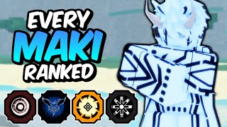 Every MAKI Ranked From WORST To BEST  Shinobi Life 2 Bloodline Tier List [upl. by Azmah]