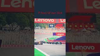 F1 Brazil start 2024 Chaotic weekend [upl. by Nylyram552]