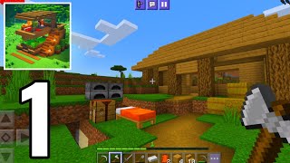 Craft World Building Craft  HOUSE  Survival Gameplay Part 1 [upl. by Hofstetter]