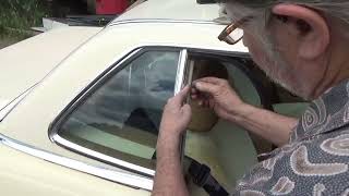 MercedesBenz R107 hardtop window weather strip replacement [upl. by Nalyak]