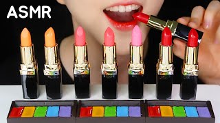 EDIBLE LIPSTICK ASMR EDIBLE EYESHADOW ASMR EDIBLE COSMETICS ASMR NO TALKING [upl. by Briana392]