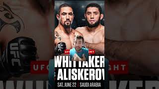 IKRAM ALISKEROV VS ROBERT WHITTAKER ES OFICIAL [upl. by Alegnave465]