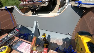 Aluminum boat transom replacement [upl. by Bellamy]