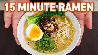 15 Minute Authentic RAMEN at Home Easy TANTANMEN [upl. by Hart454]