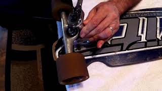 Gullwing Sidewinder downhill skate trucks repair [upl. by Vander]