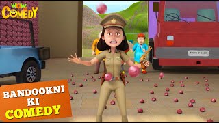 Bandookni ने पकड़ा Onion Chor  Cartoons for Kids  Bandookni Ki Comedy  Wow Kidz Comedy  spot [upl. by Pirri]