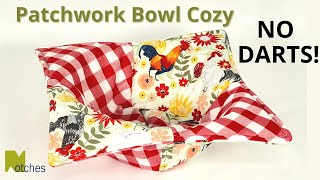 How to Make Patchwork Bowl Cozies  Easy DIY gift idea or Sew to Sell [upl. by Noside]