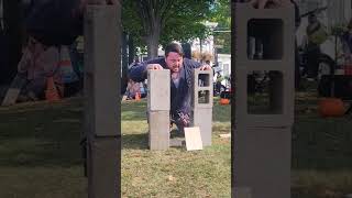 Master Brooks CHIN BREAK to honor GM Paul Hickey at the Hightstown Family Fair 2024 [upl. by Svirad]