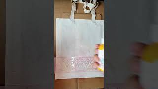 Transform a canvas bag with a stencil and textile spray paint – quick fun and beginner friendly [upl. by Wahs]