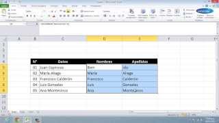 Funciones de Texto Izquierda y derecha en Excel [upl. by Eciram]